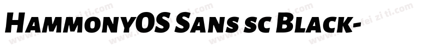 HammonyOS Sans sc Black字体转换